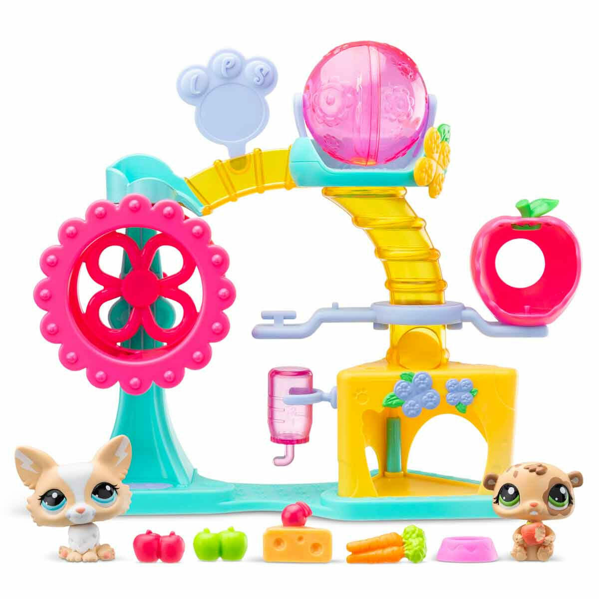 Littlest Pet Shop Minişler Eğlence Fabrikası Oyun Seti S1 | LPS İnteraktif Fabrika Seti | 2 Figür, 6 Aksesuar ve Sanal Kodlu Dev Koleksiyon Seti
