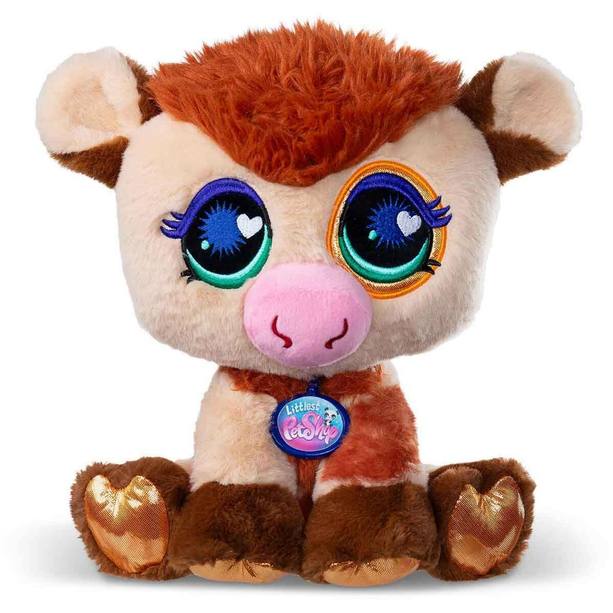 Littlest Pet Shop Signature Peluş S4 | LPS Yumuşak Oyun Arkadaşı | İnek, Panda Ve Penguen Serisi