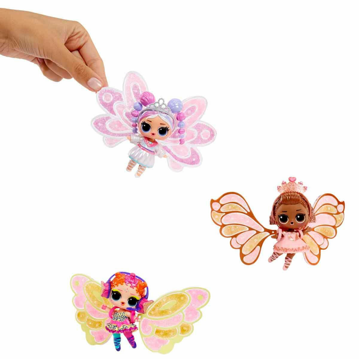 L.O.L. Surprise Fairies! Tots Peri Bebeği Sürpriz Paket | DIY Kanat Tasarımlı Sürpriz Bebek | Sihirli Suyla Aktifleşen Tasarım Seti
