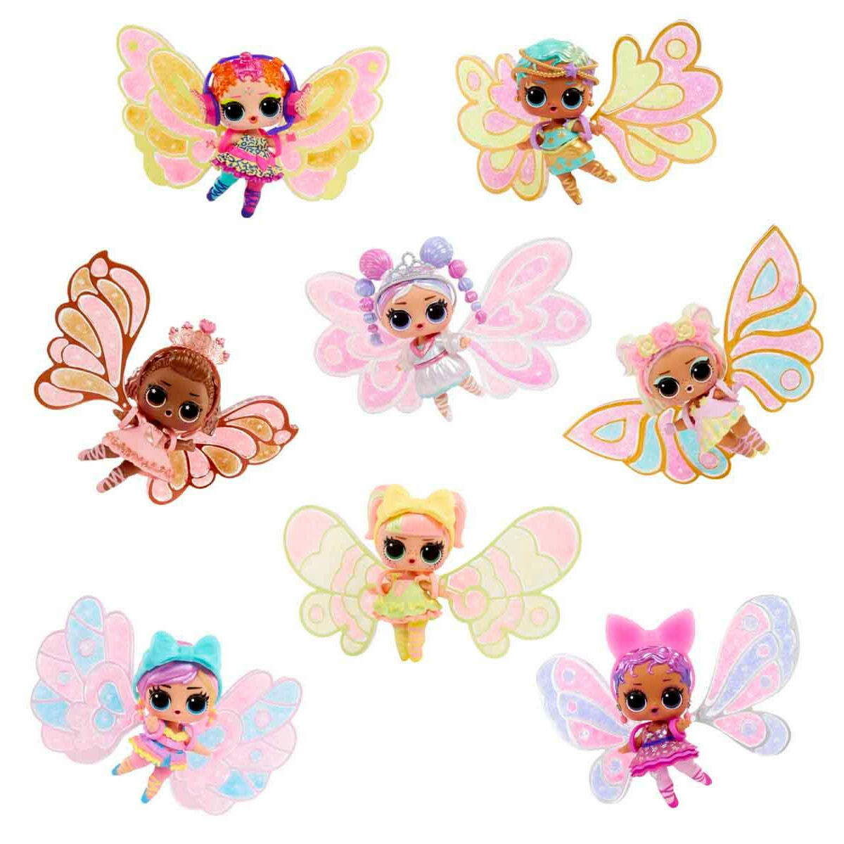 L.O.L. Surprise Fairies! Tots Peri Bebeği Sürpriz Paket | DIY Kanat Tasarımlı Sürpriz Bebek | Sihirli Suyla Aktifleşen Tasarım Seti