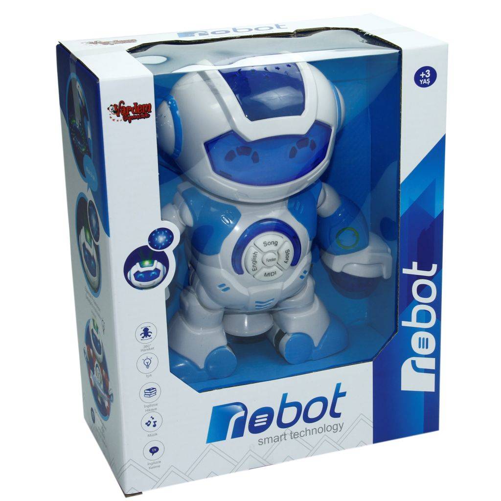 Müzikli Ve Işıklı Projeksiyonlu Robot