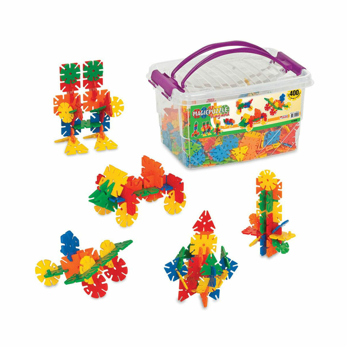 Magic Puzzle Box 400 Parça | Eğitici Yapım Blokları Seti | Yaratıcı Zeka Ve İnşa Oyuncağı