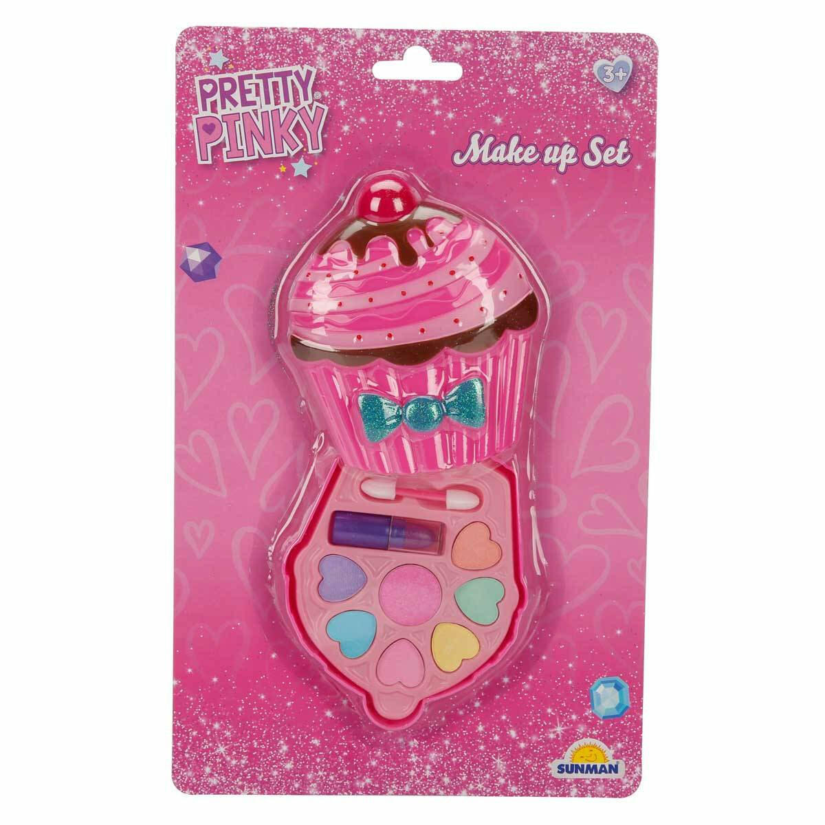 Makyaj Güzellik Seti | Cupcake, Donut ve Dondurma Modelli Çocuk Makyaj Kiti | Sürülebilir Göz Farı ve Ruj İçeren Eğitici Güzellik Seti