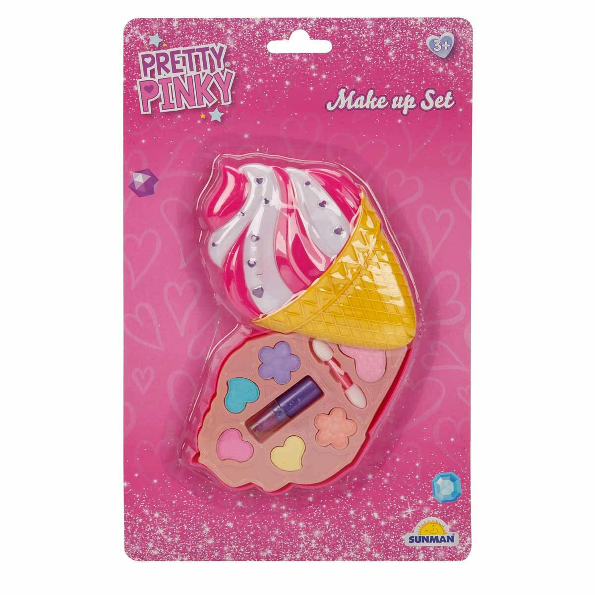 Makyaj Güzellik Seti | Cupcake, Donut ve Dondurma Modelli Çocuk Makyaj Kiti | Sürülebilir Göz Farı ve Ruj İçeren Eğitici Güzellik Seti