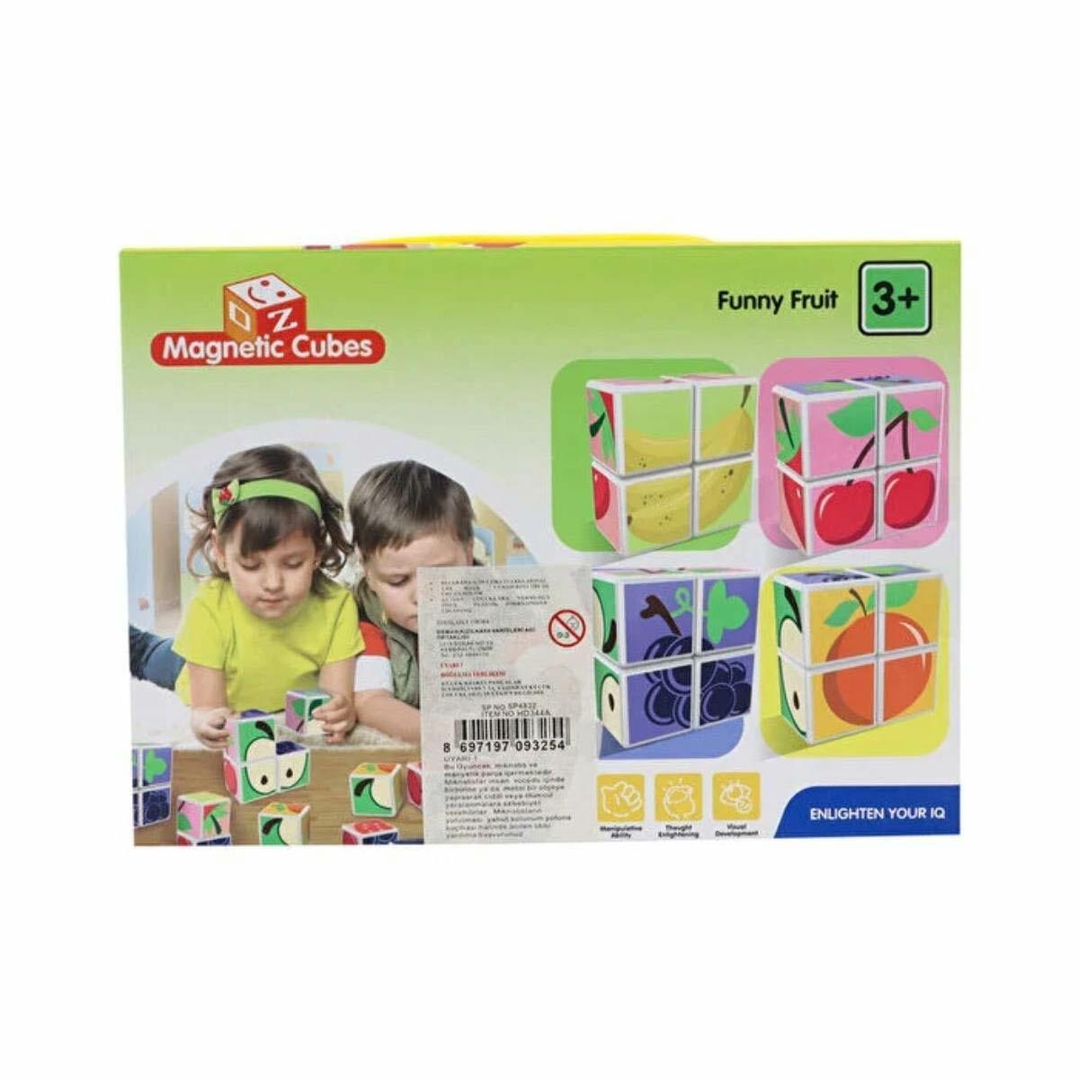 Kızılkaya Manyetik 4 Parçalı Zeka Küpü | Eğitici Manyetik Akıl Oyunu | Çocuk Ve Yetişkin Strateji Küpü