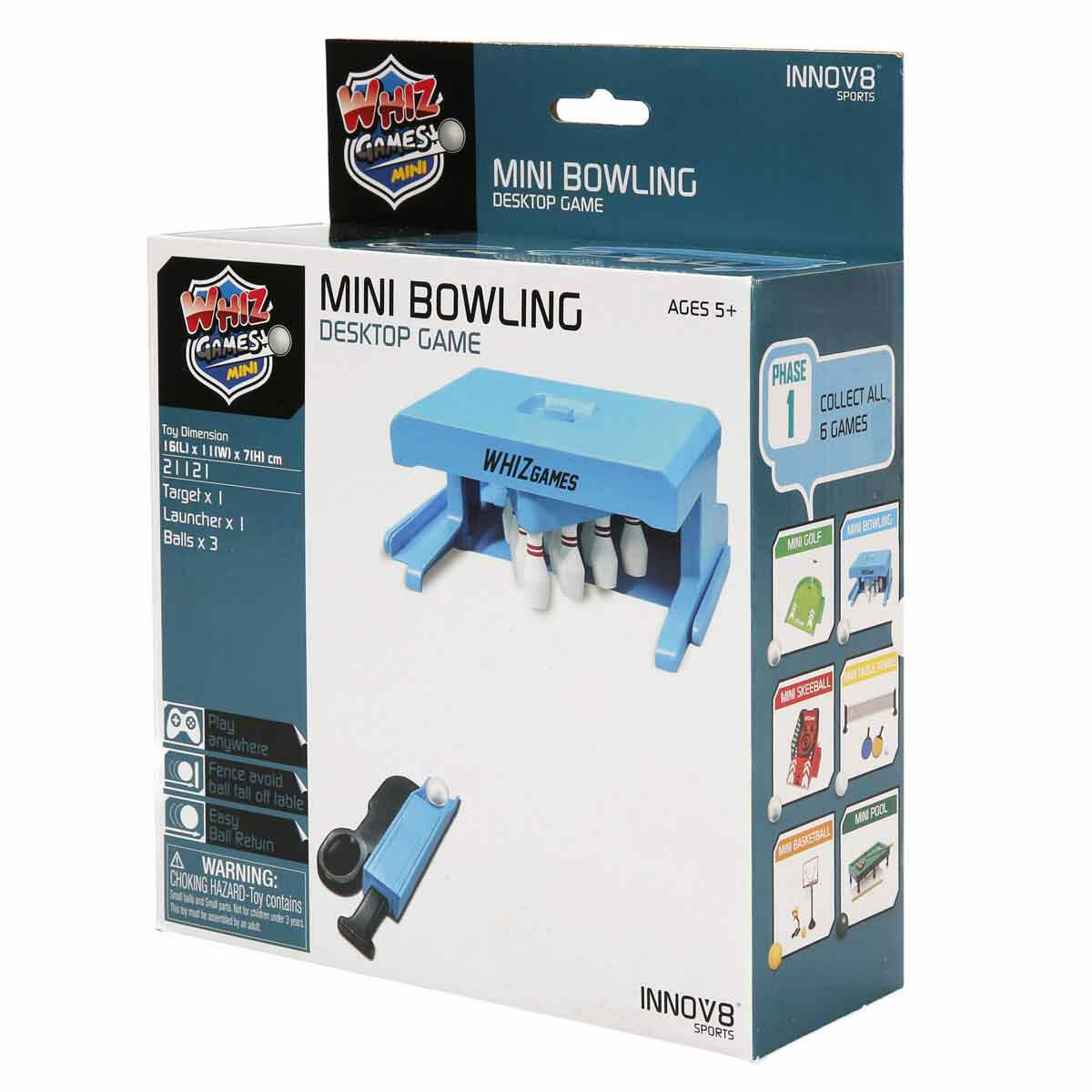 Masaüstü Mini Bowling Oyunu | Eğitici Ve Eğlenceli Strateji Oyunu | Ofis Ve Ev İçin Kompakt Mini Bowling Seti