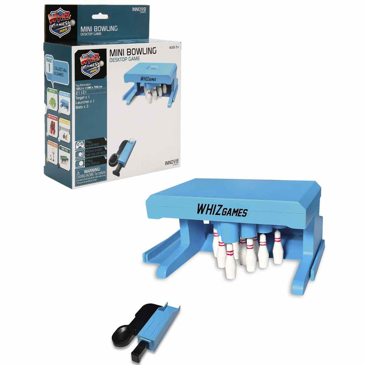 Masaüstü Mini Bowling Oyunu | Eğitici Ve Eğlenceli Strateji Oyunu | Ofis Ve Ev İçin Kompakt Mini Bowling Seti
