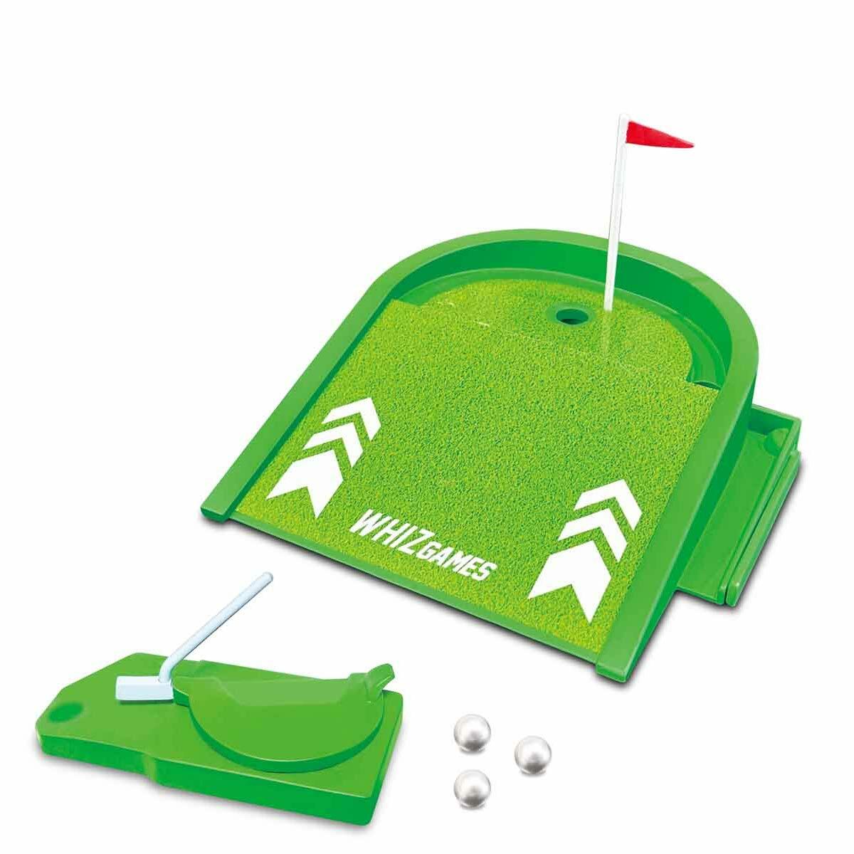 Masaüstü Mini Golf Oyunu | Çelik Bilyeli Ve Fırlatıcılı Golf Seti | Eğitici Taşınabilir Ev Ve Ofis Oyuncağı