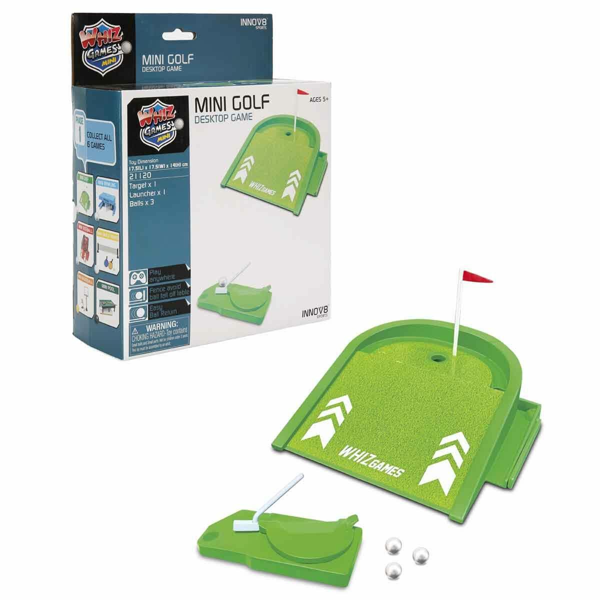 Masaüstü Mini Golf Oyunu | Çelik Bilyeli Ve Fırlatıcılı Golf Seti | Eğitici Taşınabilir Ev Ve Ofis Oyuncağı
