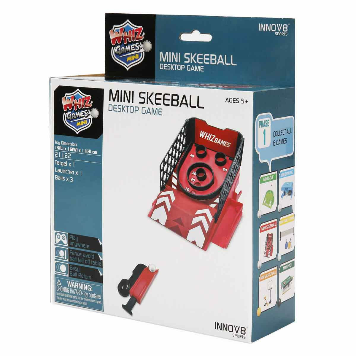 Masaüstü Mini Skeeball Oyunu | Arcade Heyecanı Evinizde | Taşınabilir Hedef Vurma Ve Beceri Oyunu