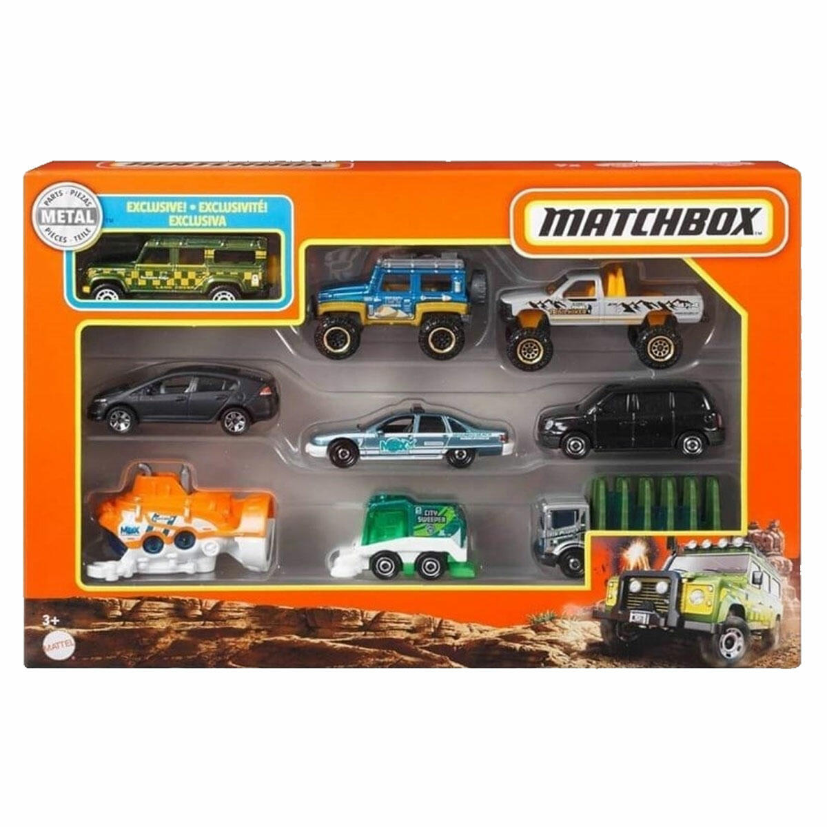 Matchbox Dokuzlu Araba Seti | 9 Adet Metal Model Araç | Koleksiyonluk Özel Hediye Paketi