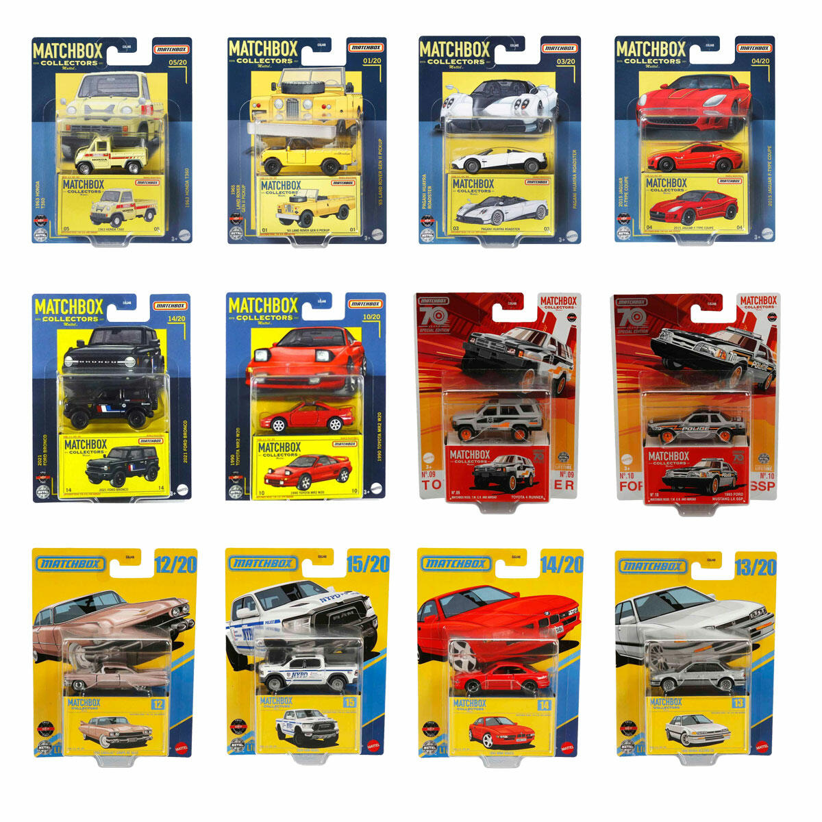 Matchbox Koleksiyon Araçları Serisi | 1:64 Ölçekli Premium Model Arabalar | Hareketli Parçalı ve Kauçuk Tekerlekli Özel Seri