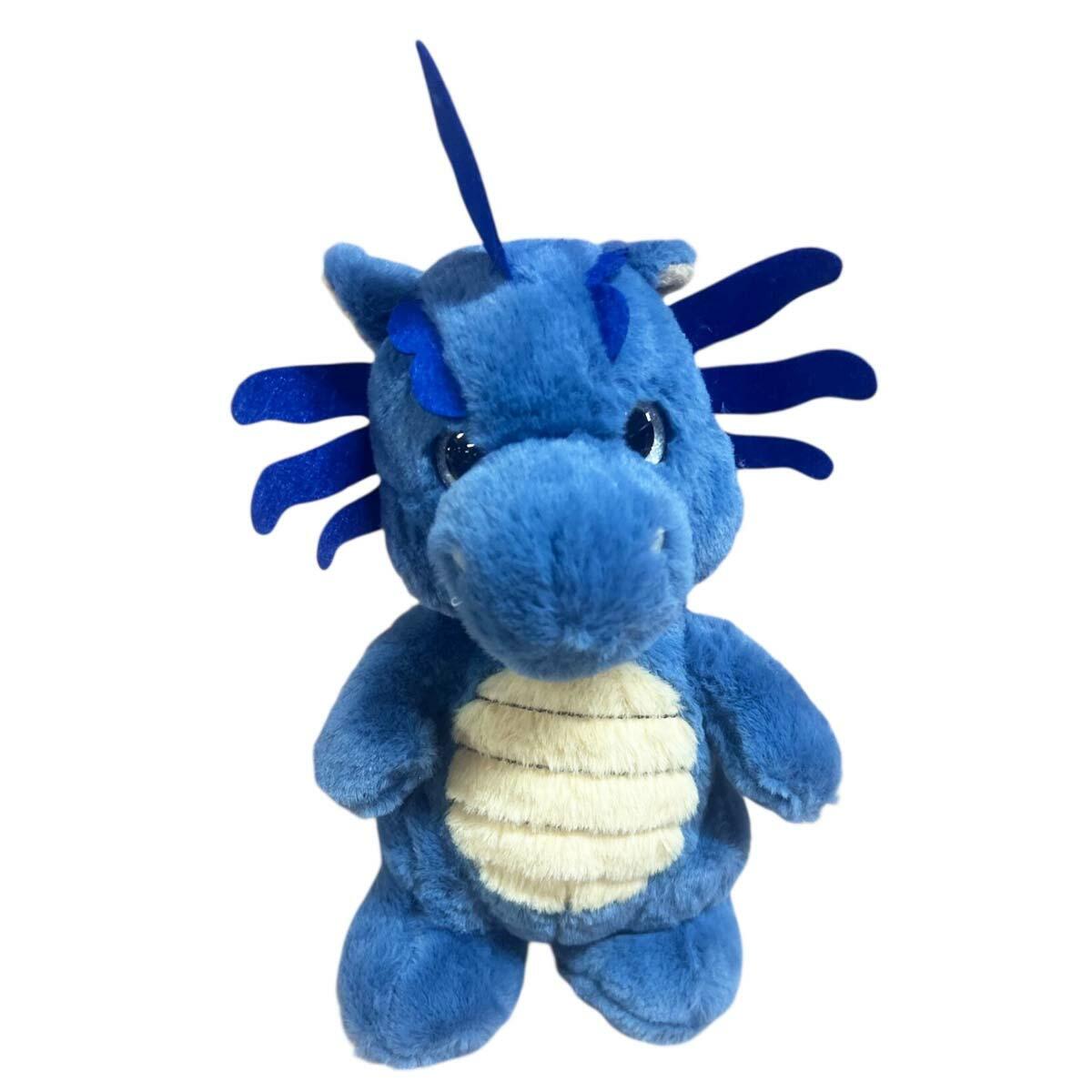 Mavi Pelüş Dinozor 25 Cm | Welsoft Kumaş Ve Güvenli Dikiş | Sağlıklı Uyku Arkadaşı