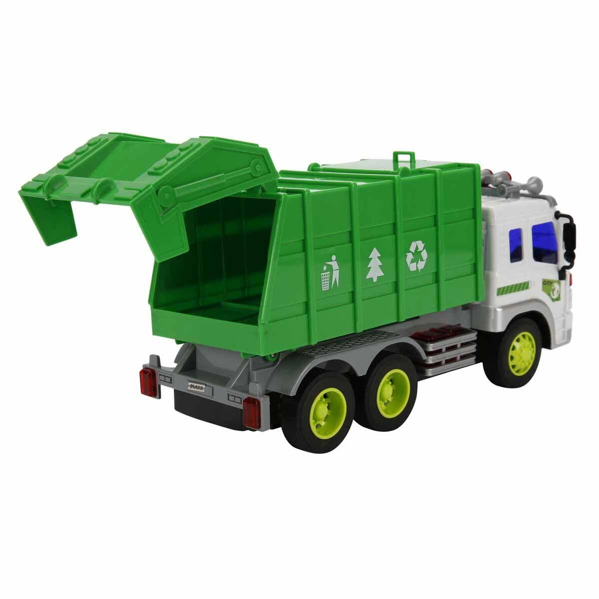 Maxx Wheels 1:16 Geri Dönüşüm Kamyonu | 28 cm Sesli Ve Işıklı Çöp Kamyonu | 3 Farklı Model Çevre Aracı