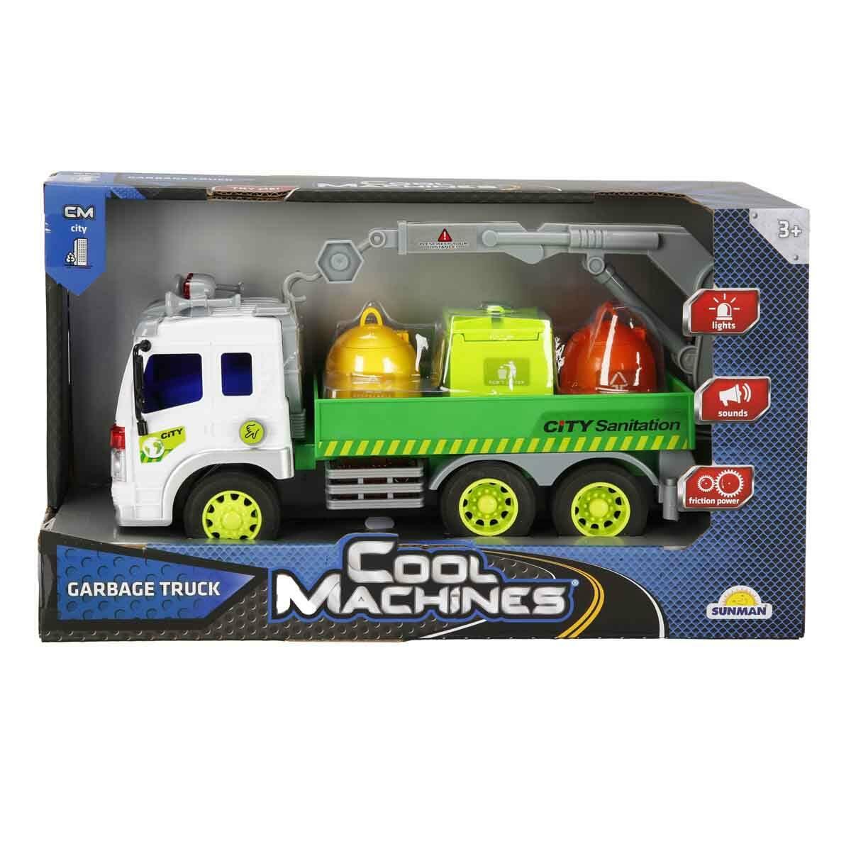 Maxx Wheels 1:16 Geri Dönüşüm Kamyonu | 28 cm Sesli Ve Işıklı Çöp Kamyonu | 3 Farklı Model Çevre Aracı