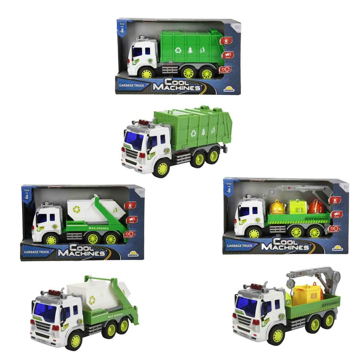 Maxx Wheels 1:16 Geri Dönüşüm Kamyonu | 28 cm Sesli Ve Işıklı Çöp Kamyonu | 3 Farklı Model Çevre Aracı