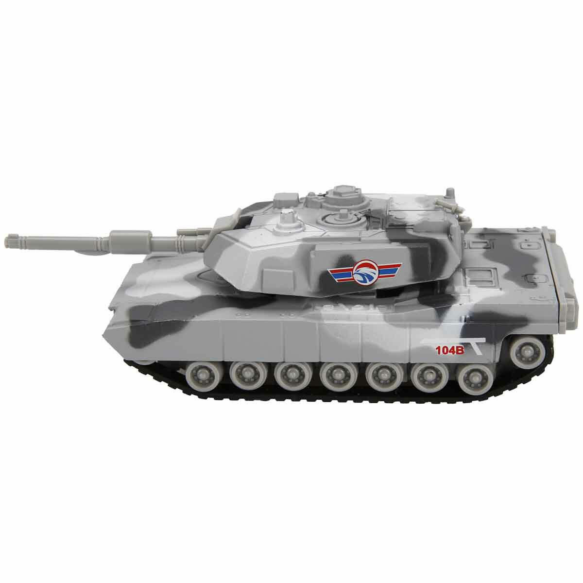 Maxx Wheels Die Cast Çek Bırak Tank | 14 cm Metal Askeri Araç | Hareketli ve Dayanıklı Koleksiyon Tankı