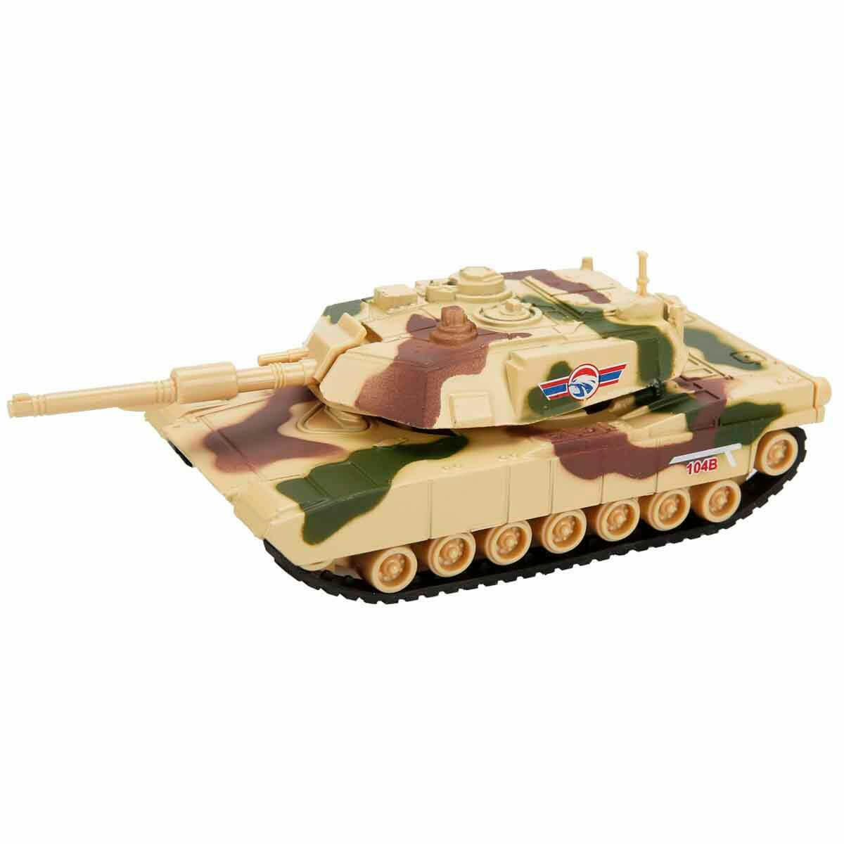 Maxx Wheels Die Cast Çek Bırak Tank | 14 cm Metal Askeri Araç | Hareketli ve Dayanıklı Koleksiyon Tankı