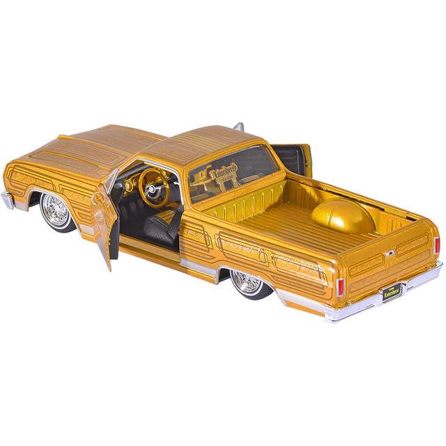 Maisto 1:25 1965 Chevy El Camino Lowrider Gold Model Araba