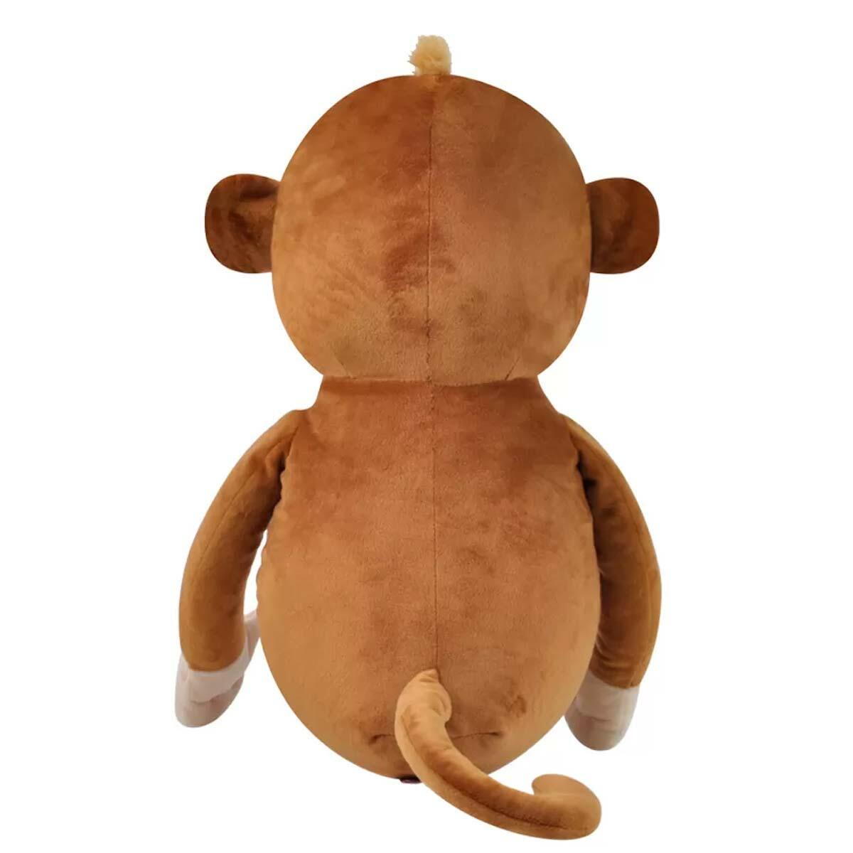 Maymun Pelüş Oyuncak 50x25 CM | Welsoft Pofuduk Orman Dostu | Feyza Oyuncak Özel Seri