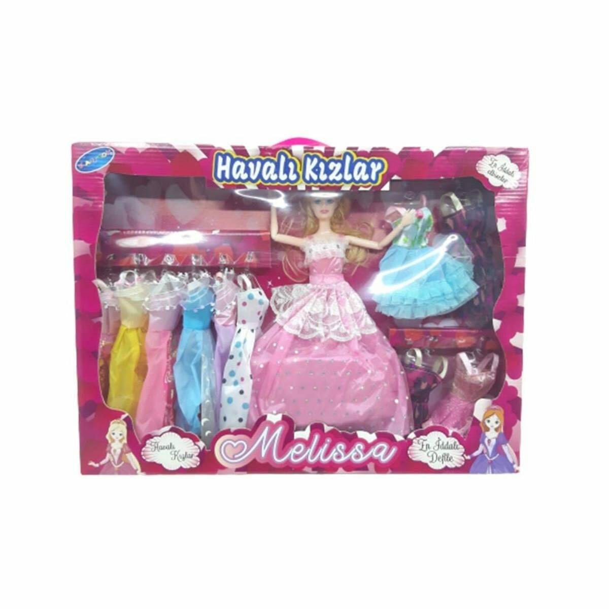 Melissa Bebek Defilede Oyun Seti | 12 Farklı Elbiseli Gardırop Seti | 29 cm Moda Ve Stil Bebeği