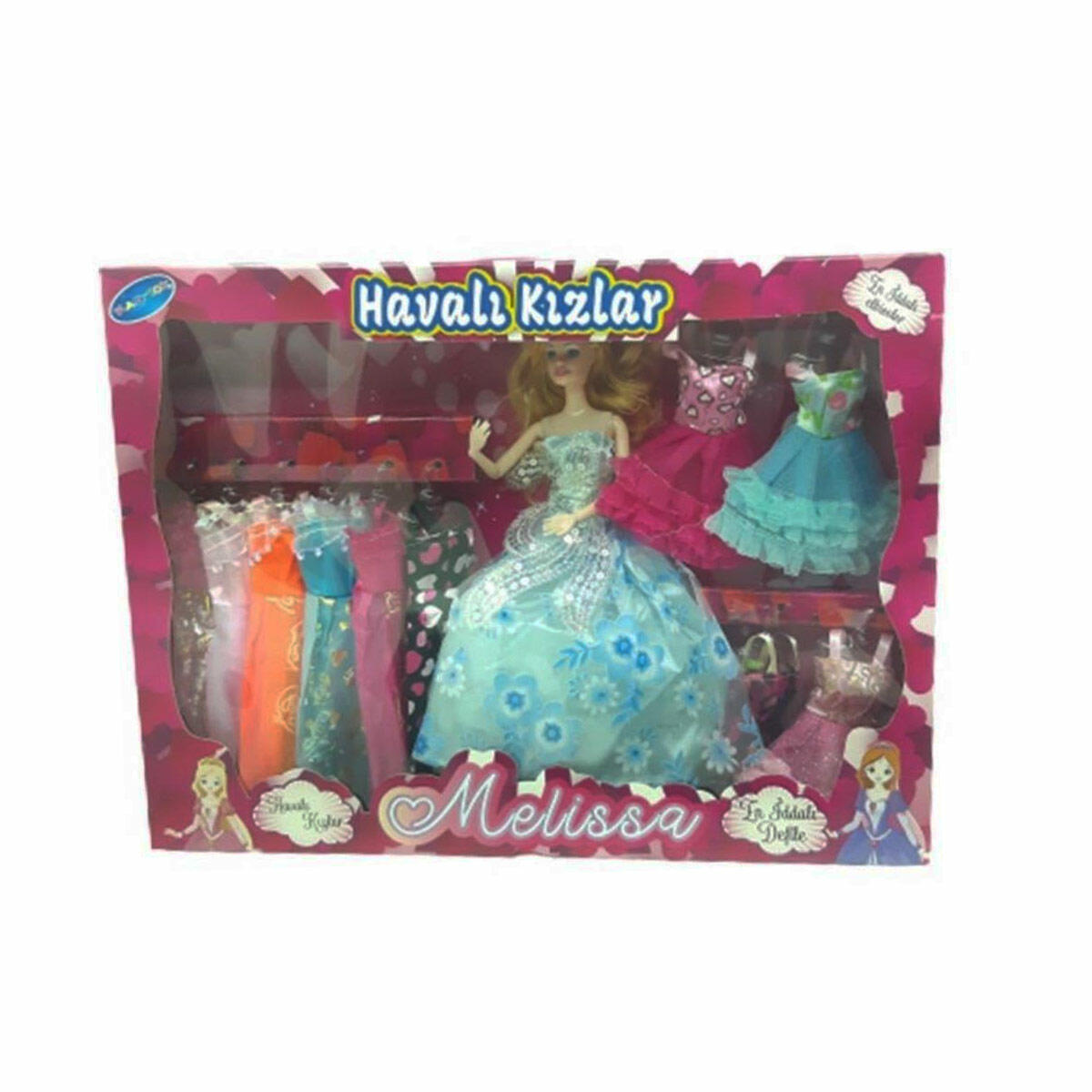 Melissa Bebek Defilede Oyun Seti | 12 Farklı Elbiseli Gardırop Seti | 29 cm Moda Ve Stil Bebeği