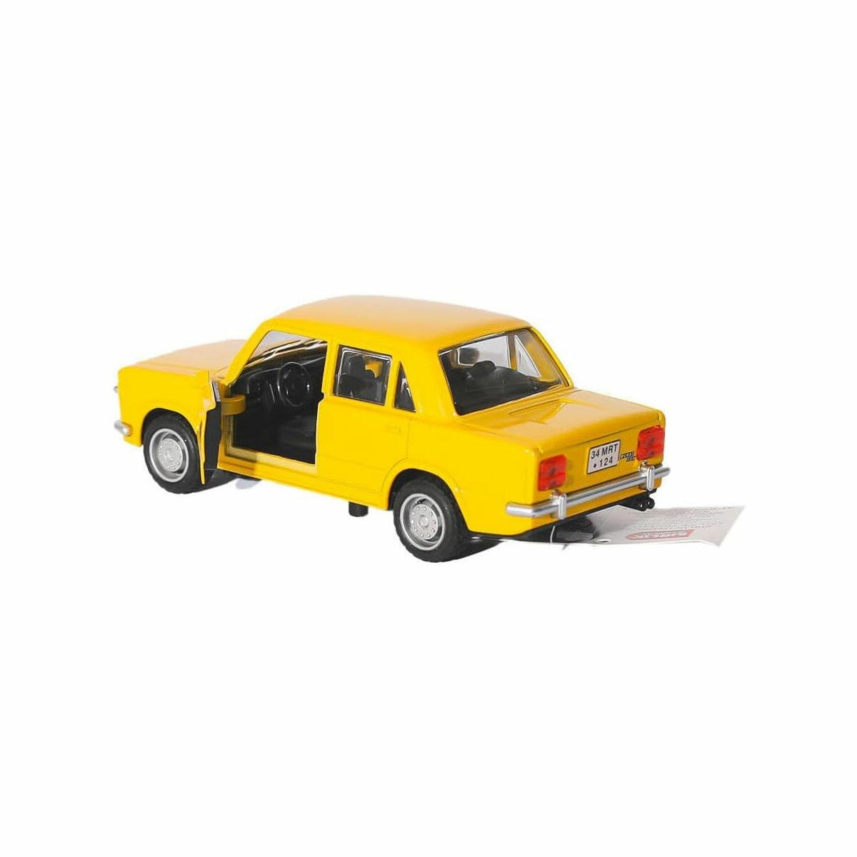 Metal Çek Bırak Murat 124 Sesli Işıklı Araba | Nostaljik Hacı Murat Model Araç | Lisanslı Die-Cast Koleksiyon Arabası