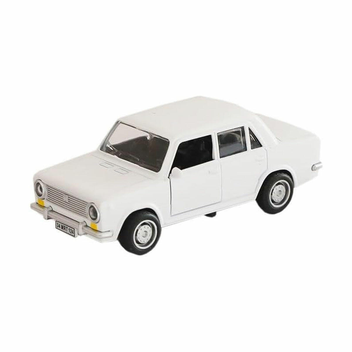 Metal Çek Bırak Murat 124 Sesli Işıklı Araba | Nostaljik Hacı Murat Model Araç | Lisanslı Die-Cast Koleksiyon Arabası