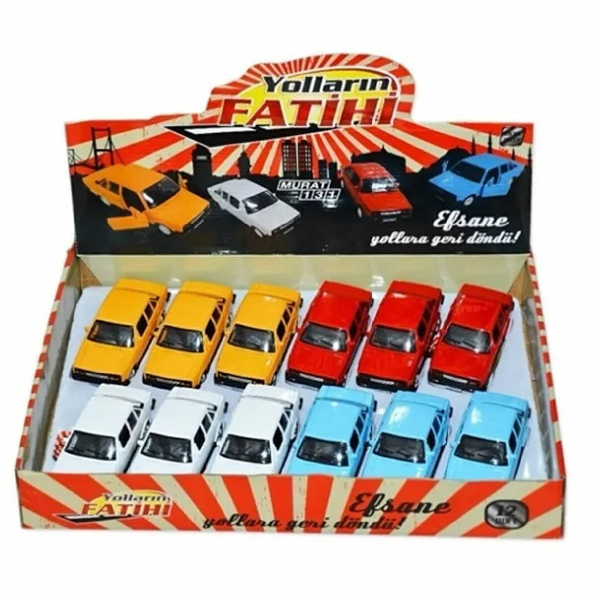 Metal Çekbırak Murat 131 Oyuncak Araba – Havalı Korna ve Nostaljik Tasarım