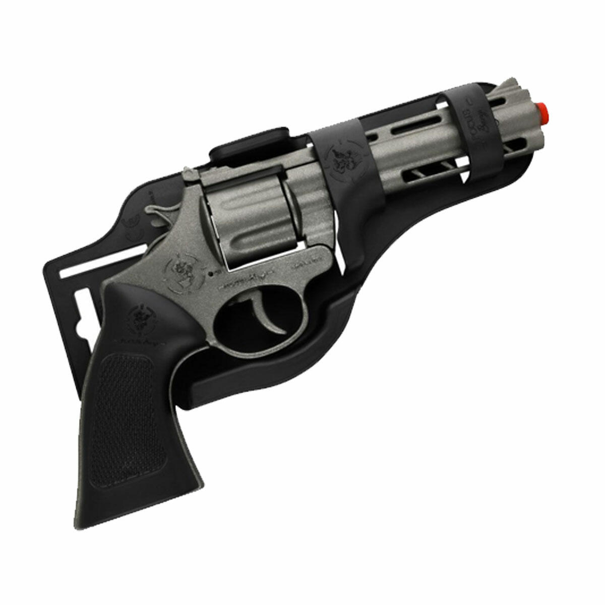 Metal Füme Kovboy 8'li Kapsül Atan Tabanca | Kılıflı Die-Cast Metal Gövde | Vahşi Batı Temalı Sesli Aksiyon Oyuncağı