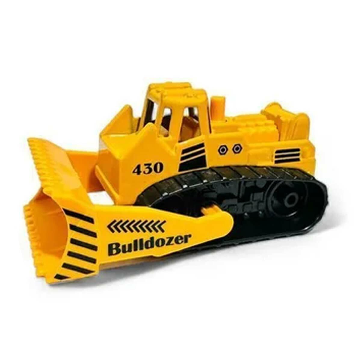 Metal Gövdeli 5'li İnşaat Araçları Seti | Mini İş Makineleri Koleksiyonu | Sesli Ve Hareketli Parçalı Set