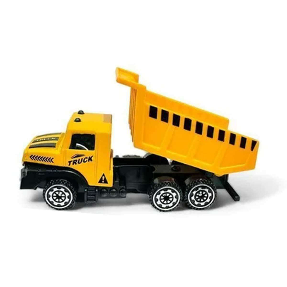 Metal Gövdeli 5'li İnşaat Araçları Seti | Mini İş Makineleri Koleksiyonu | Sesli Ve Hareketli Parçalı Set