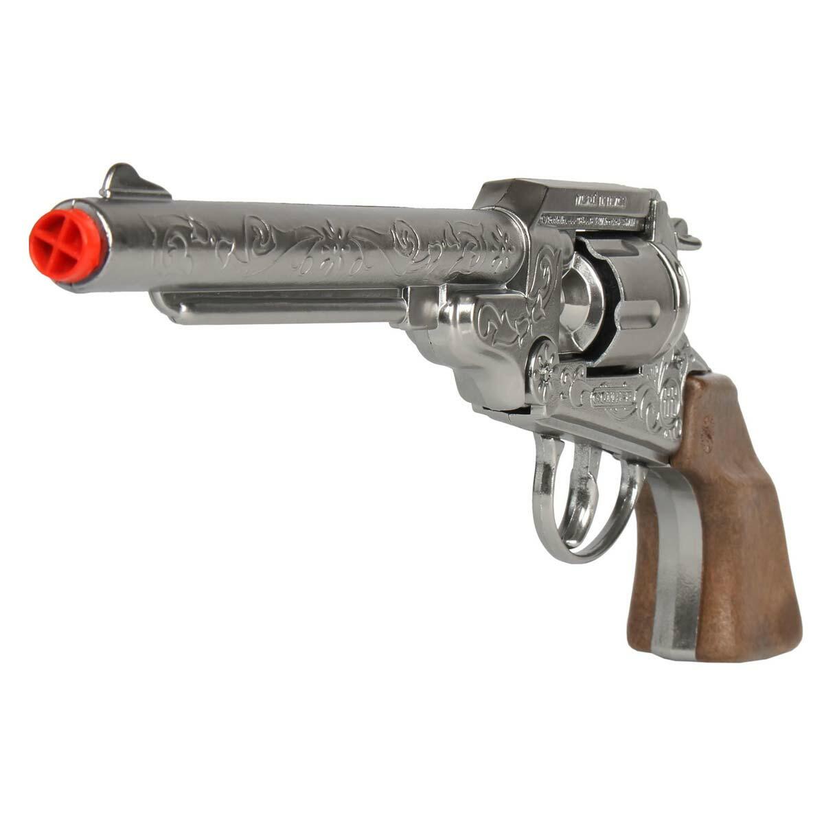 Metal Kapsül Patlatan 8'li Kovboy Tabancası | 20.5 CM | 8 Atış Kapasiteli