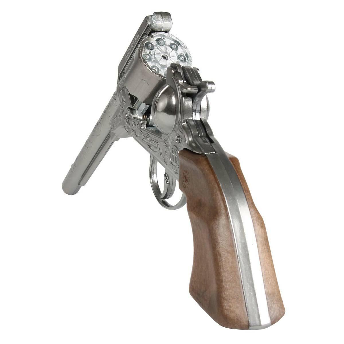 Metal Kapsül Patlatan 8'li Kovboy Tabancası | 20.5 CM | 8 Atış Kapasiteli
