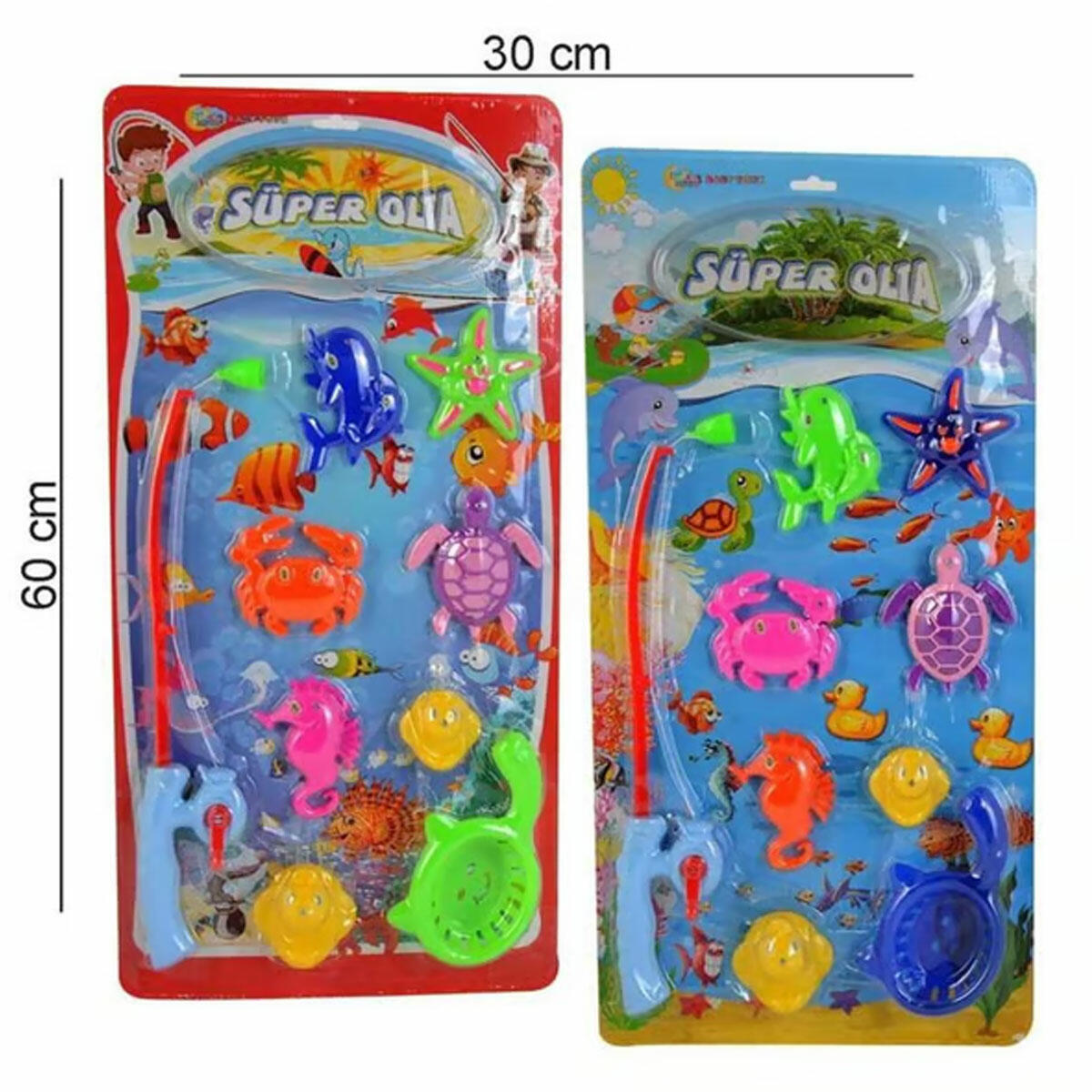 Mıknatıslı Oyuncak Süper Olta Seti 9 Parça | Eğitici Balık Tutma Oyunu | Yerli Üretim Banyo ve Havuz Oyuncakları