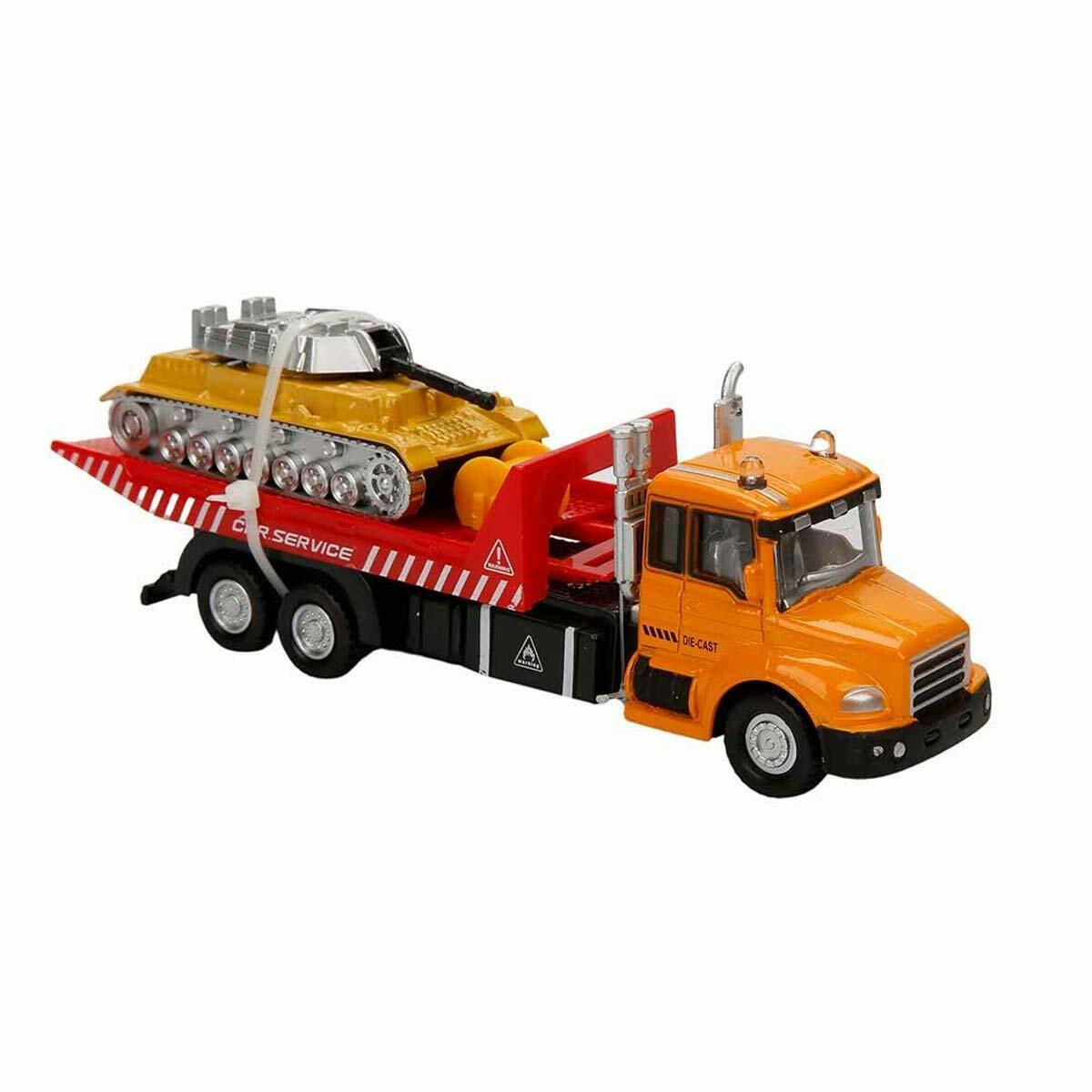 Maxx Wheels Sesli Ve Işıklı Mini Araçlı Transporter | Die-Cast Lojistik Serisi