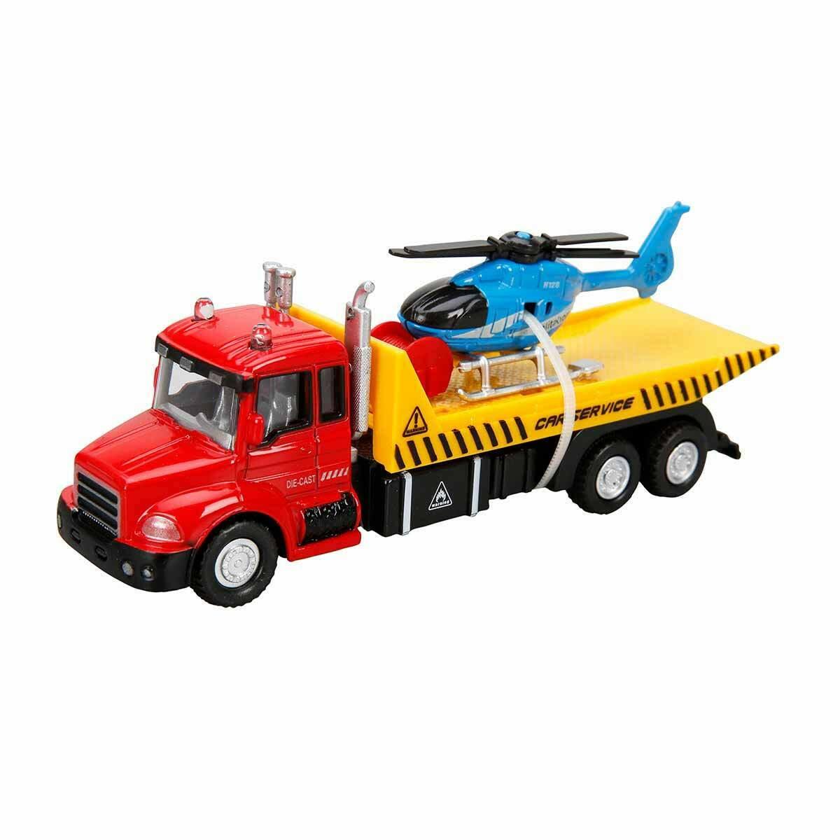 Maxx Wheels Sesli Ve Işıklı Mini Araçlı Transporter | Die-Cast Lojistik Serisi