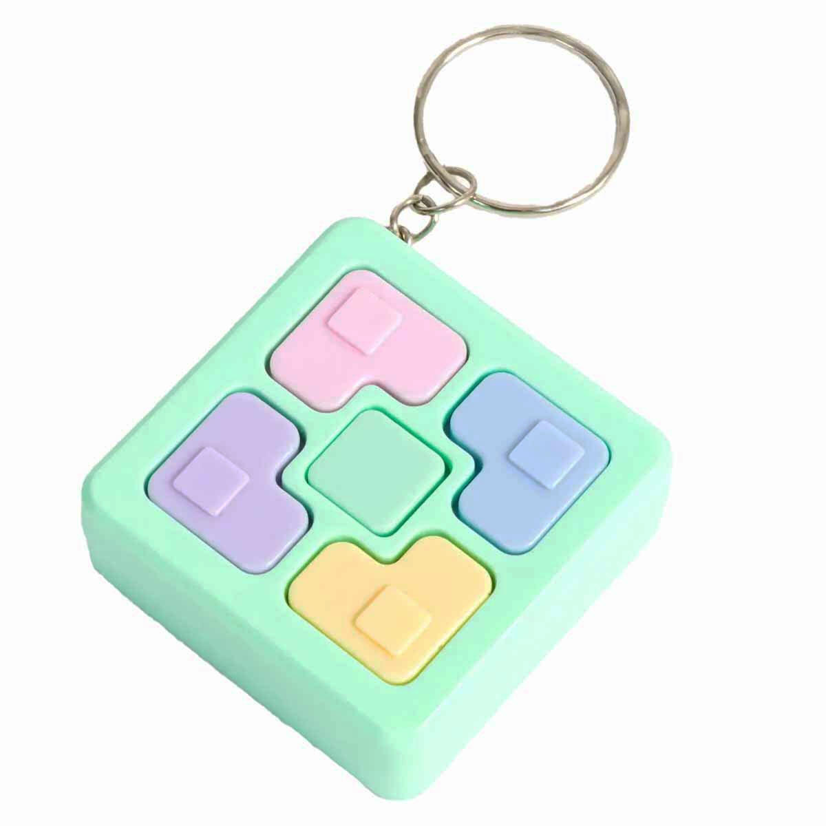 Mini Hafıza Oyunu Anahtarlık | Sesli ve Işıklı Zeka Oyunu | Çocuklar İçin Taşınabilir Dikkat, Hafıza ve Refleks Geliştirici Mini Oyuncak