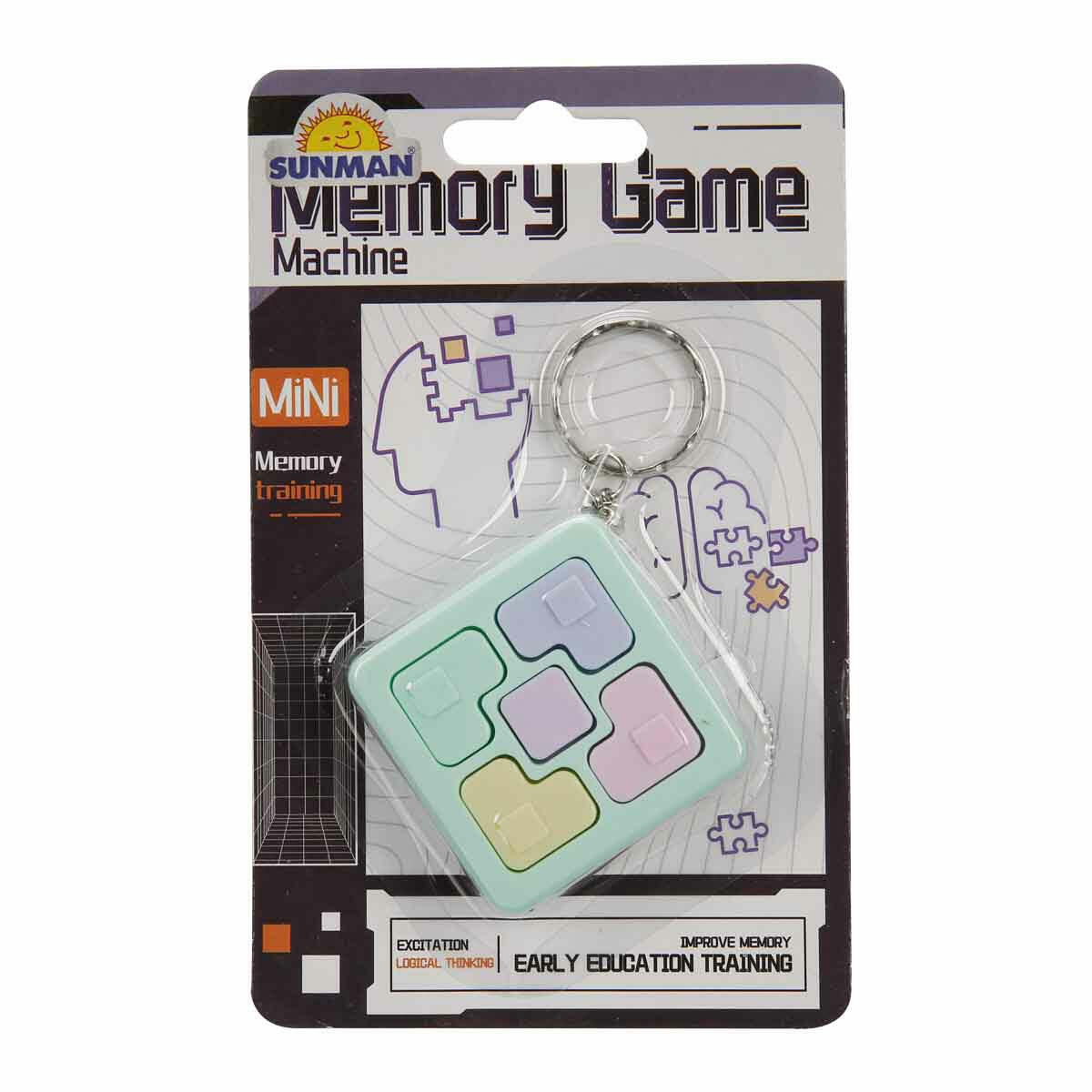 Mini Hafıza Oyunu Anahtarlık | Sesli ve Işıklı Zeka Oyunu | Çocuklar İçin Taşınabilir Dikkat, Hafıza ve Refleks Geliştirici Mini Oyuncak