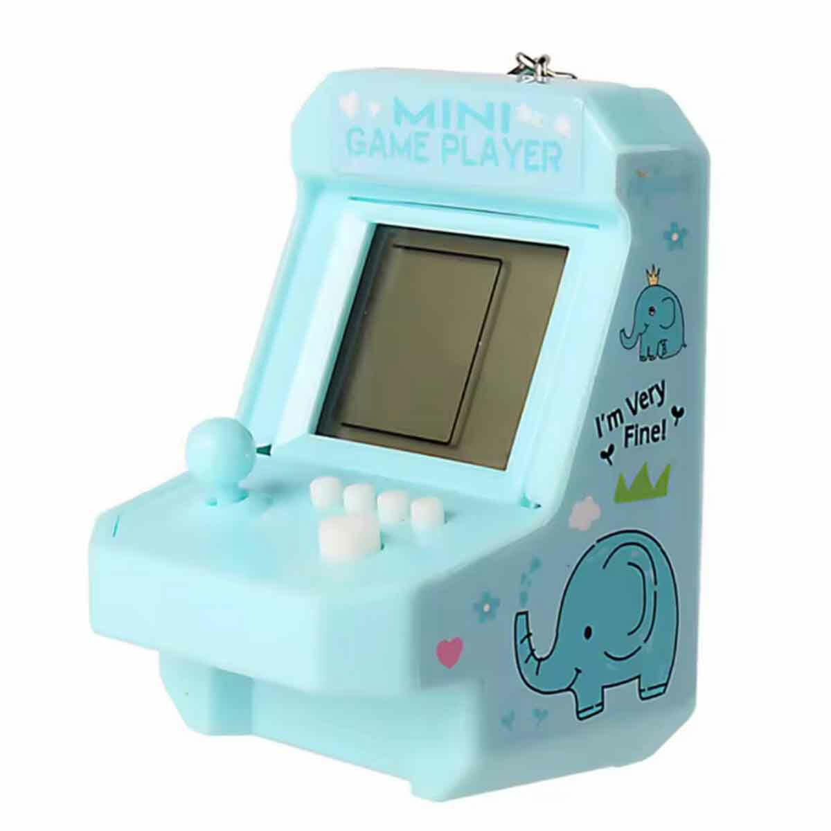 Mini Oyun Konsolu 23 Oyun Modlu Tetris Anahtarlık | Nostaljik El Atarisi | Taşınabilir Mini Atari ve Anahtarlık Aksesuarı