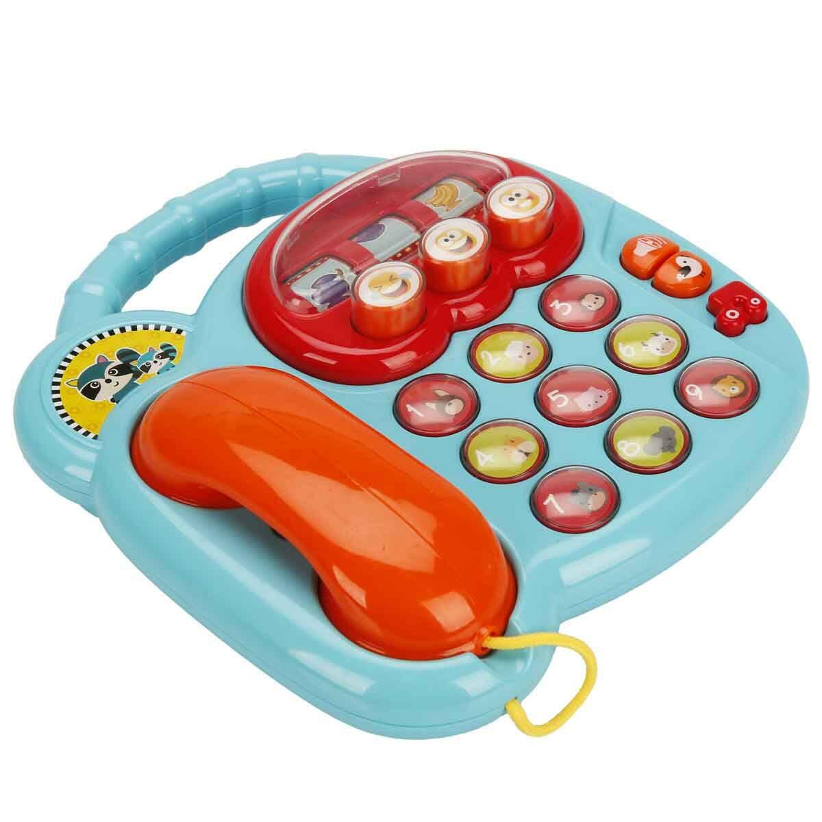 Minibo Sesli Benim İlk Telefonum | Eğitici Hayvan Sesli Bebek Telefonu | Işıklı Ve Müzikli İlk Oyuncağım