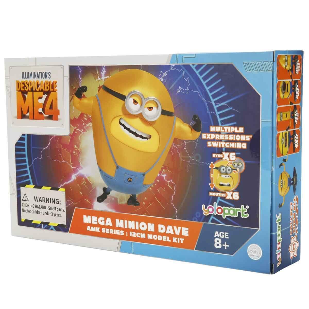 Minions Mega Minion Dave Figürü 12 CM | 6 Farklı İfade Ve Gizli Muz Detayı | Feyza Oyuncak Lisanslı Koleksiyon