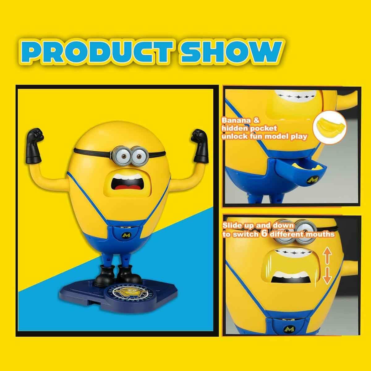 Minions Mega Minion Dave Figürü 12 CM | 6 Farklı İfade Ve Gizli Muz Detayı | Feyza Oyuncak Lisanslı Koleksiyon