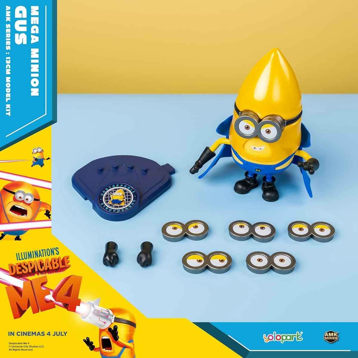 Minions Mega Minion Gus Figürü 13 CM | Mavi Pelerinli Ve Hareketli Figür | Feyza Oyuncak Lisanslı Koleksiyon