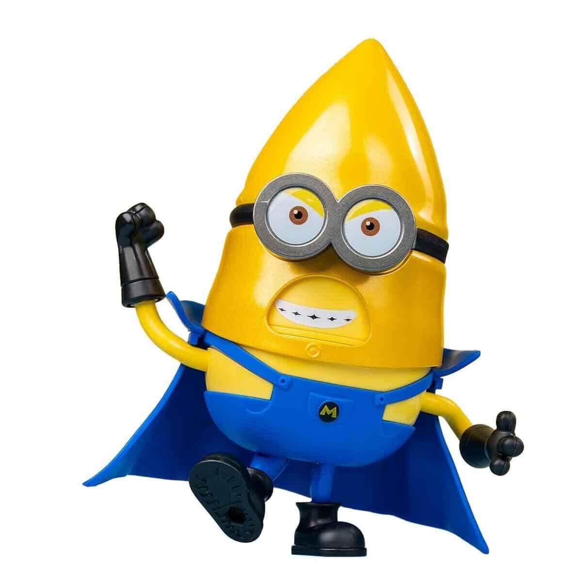 Minions Mega Minion Gus Figürü 13 CM | Mavi Pelerinli Ve Hareketli Figür | Feyza Oyuncak Lisanslı Koleksiyon