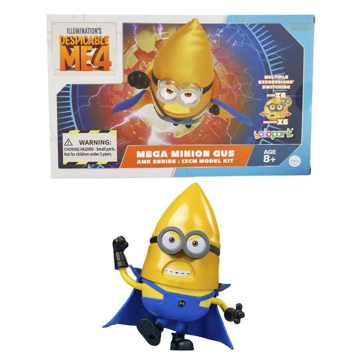 Minions Mega Minion Gus Figürü 13 CM | Mavi Pelerinli Ve Hareketli Figür | Feyza Oyuncak Lisanslı Koleksiyon