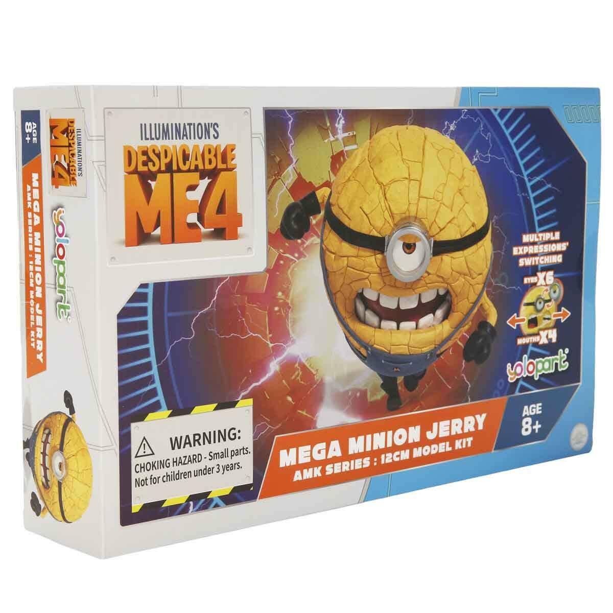 Minions Mega Minion Jerry Figürü 12 CM | Değiştirilebilir İfadeli İnteraktif Figür | Feyza Oyuncak Lisanslı Koleksiyon