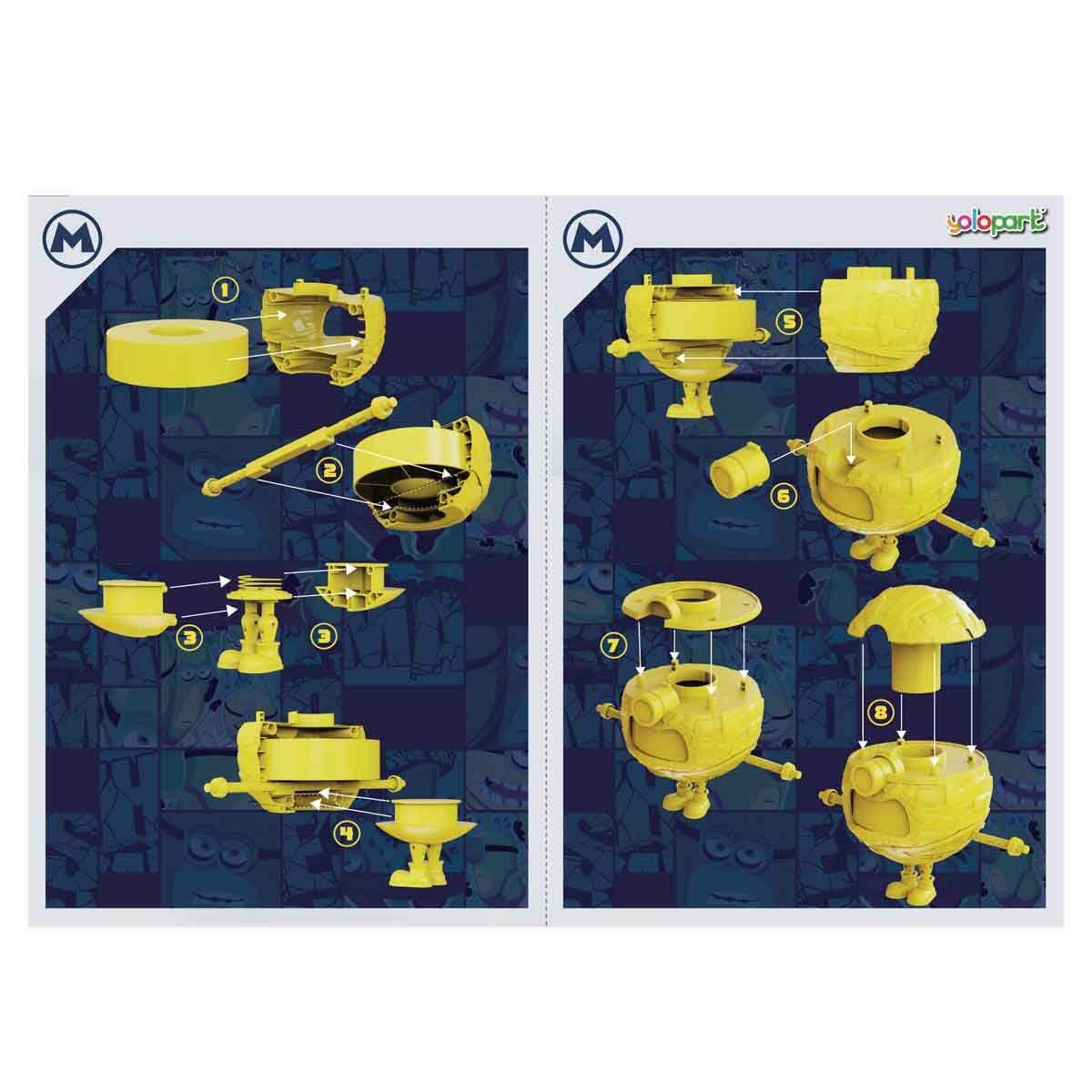 Minions Mega Minion Jerry Figürü 12 CM | Değiştirilebilir İfadeli İnteraktif Figür | Feyza Oyuncak Lisanslı Koleksiyon