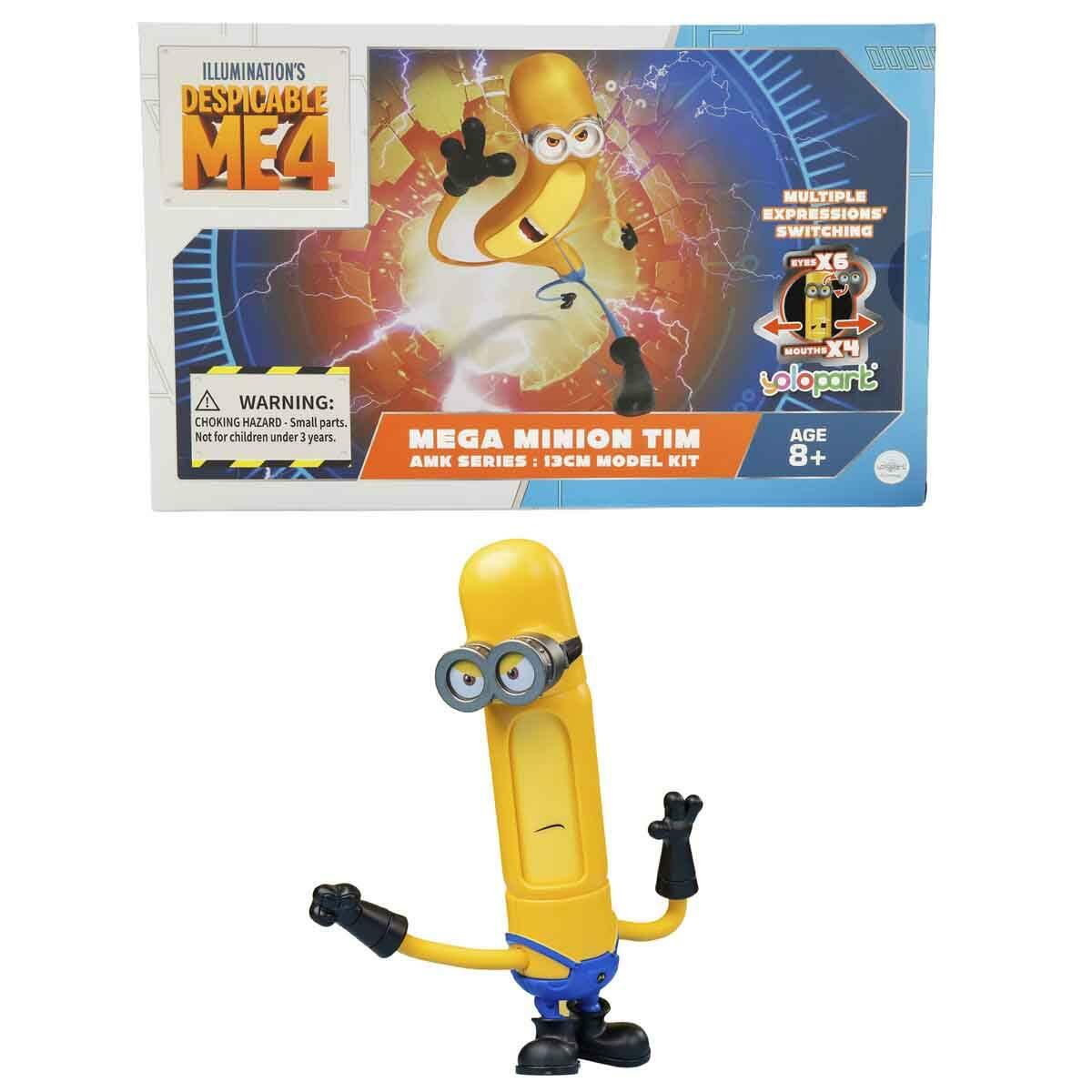 Minions Mega Minion Tim Figürü 13 CM | Mıknatıslı Ve Hareketli Figür | Feyza Oyuncak Lisanslı Koleksiyon