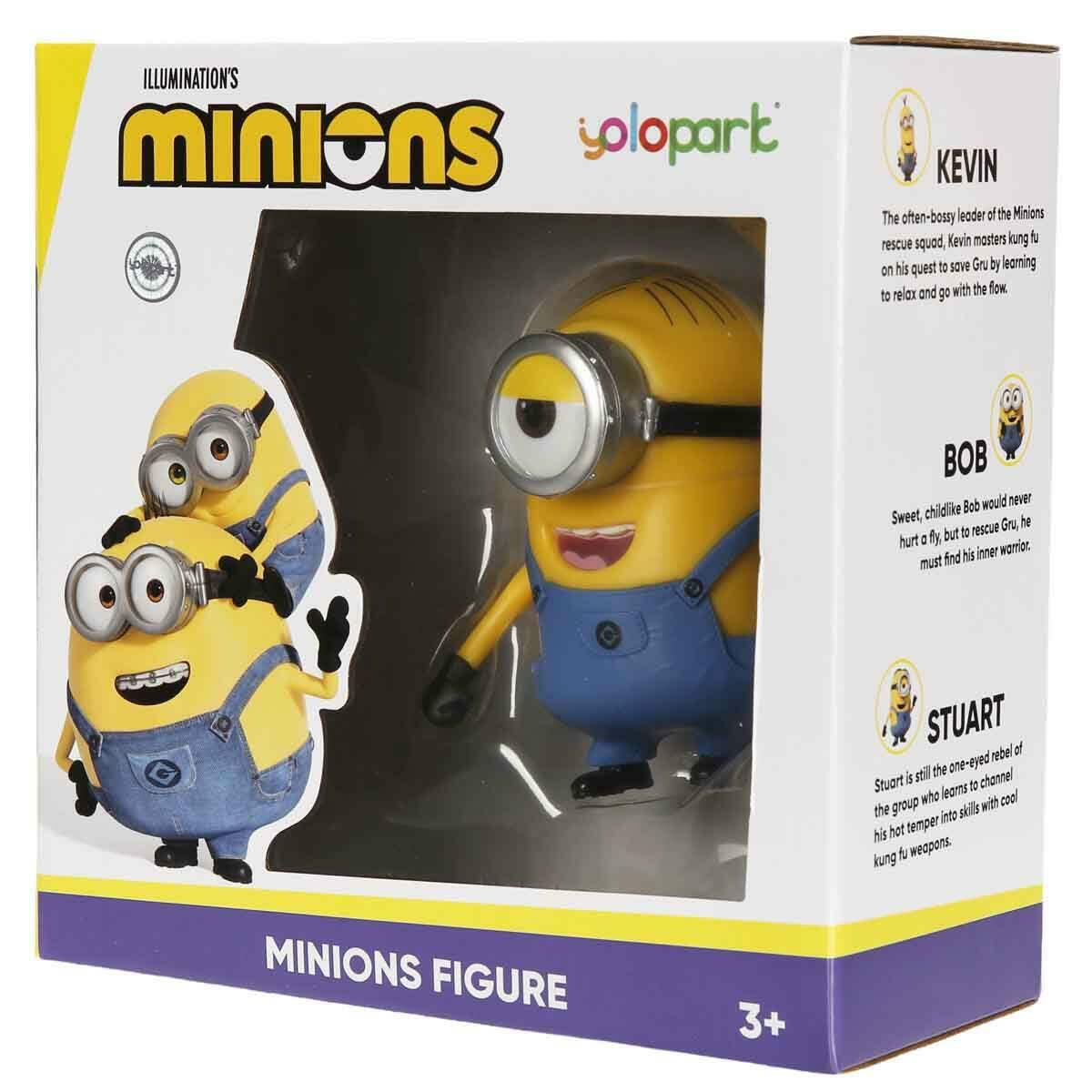 Minions Stuart Figürü 11 CM | Tek Gözlü Asi Üye | Feyza Oyuncak Lisanslı Koleksiyon Serisi